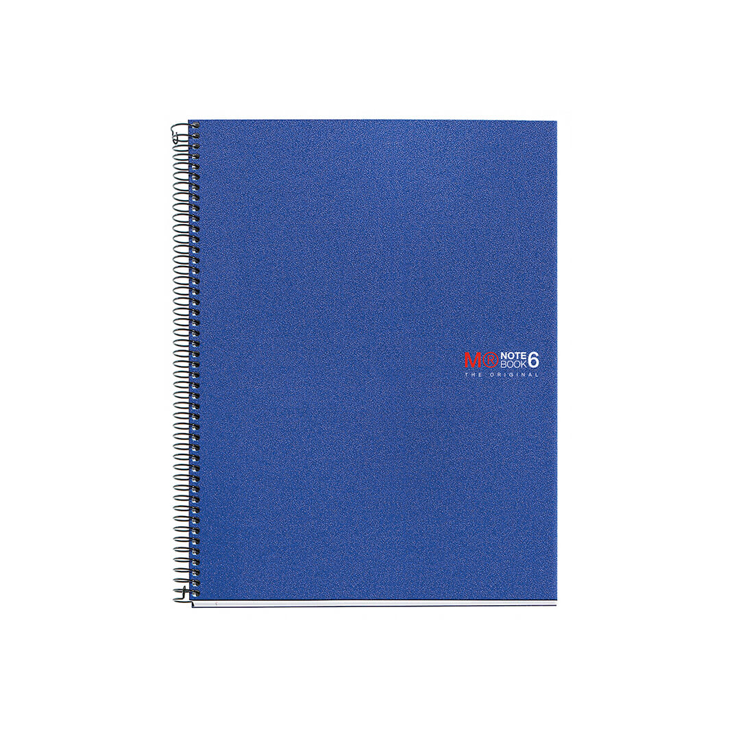 Cuaderno Notebook 6 A4 C5 azul 150 hojas