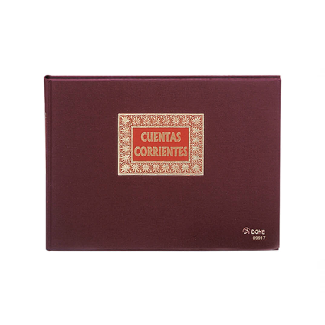 Cuaderno cuentas corrientes Folio apaisado