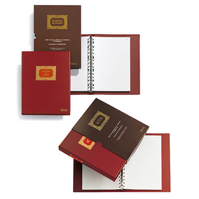 Libro hojas móviles A4 contratos