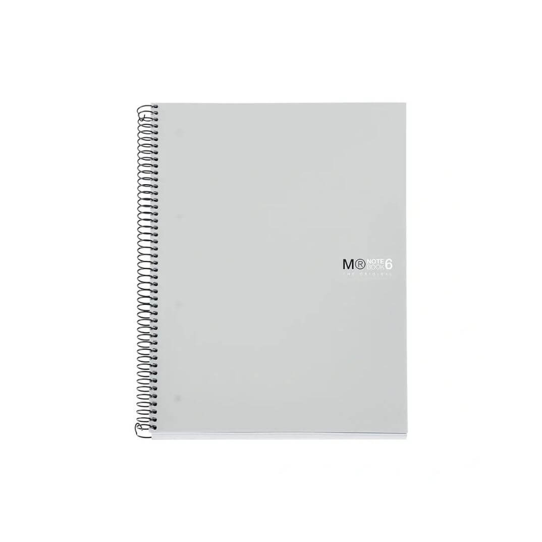 Quadern Notebook 6 A4 C5 gris 150 fulls