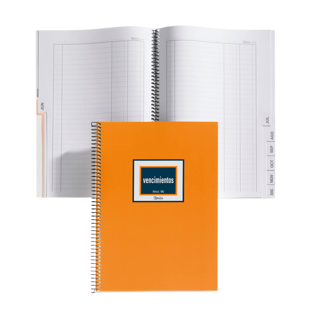 Cuaderno vencimientos 1/4 48 hojas