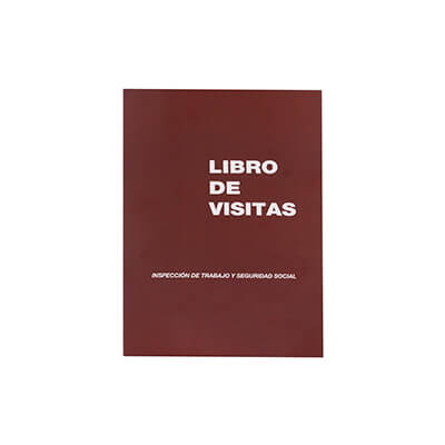 Libro registro de visitas Castellano