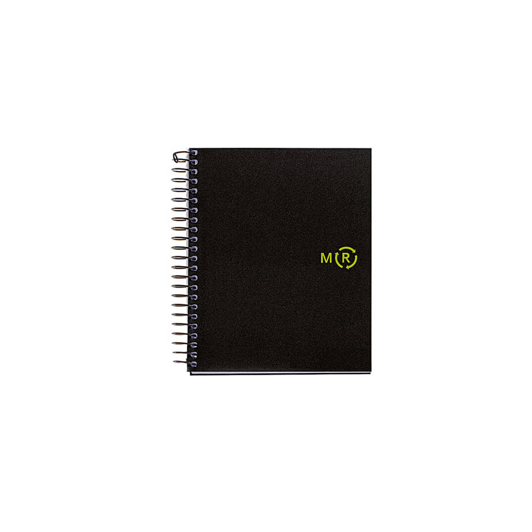 Cuaderno Notebook reciclado1 A6 negro 100 hojas