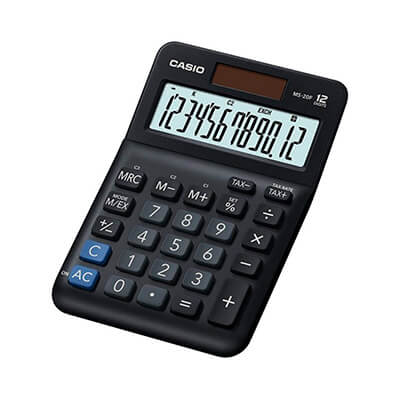 Calculadora Casio de sobretaula 12 dígits MS-20F