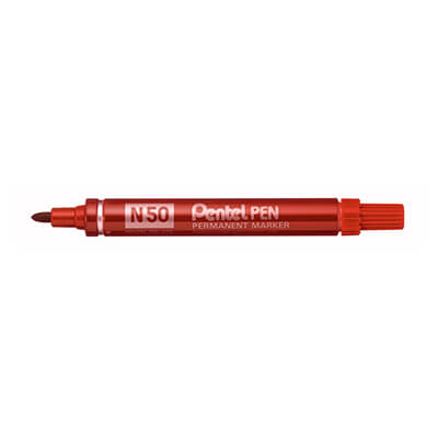 Rotulador Pentel Pen N50 rojo