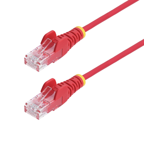 CABLE ETHERNET CAT6 DELGADOCABL 5M ROJO - SNAGLESS