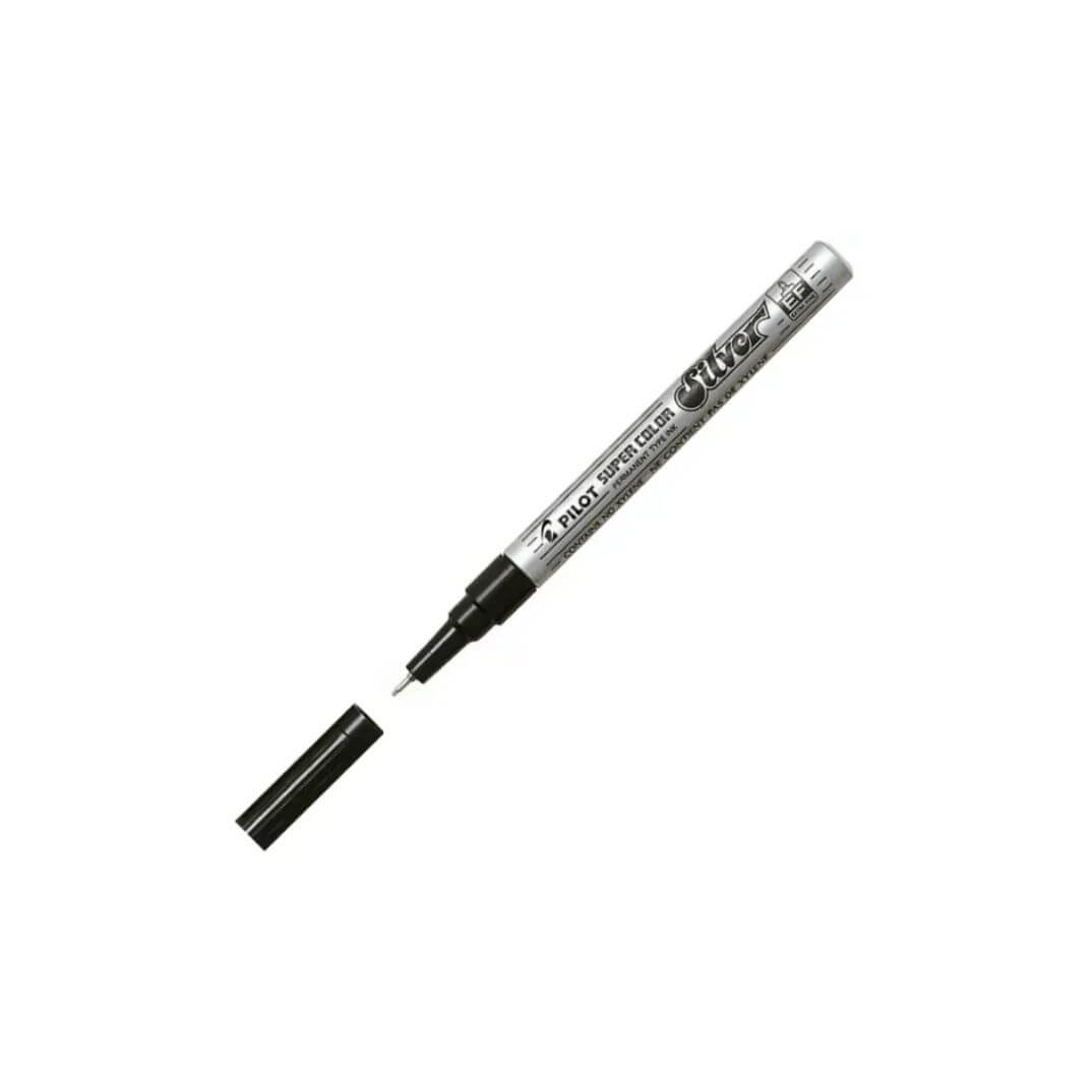 Rotulador Pilot permanent extra fi color plata