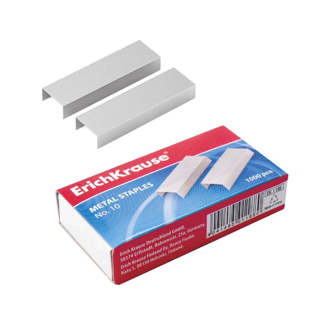 Grapas ErichKrause No. 10 galvanizadas (c/ 1000)