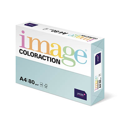 Paquete papel A5 80g azul lagoon BL29 500h
