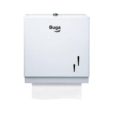 Dispensador toallitas plegadas metálico blanco