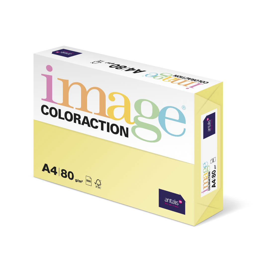 Paquete cartulina A4 160g amarillo desert YE23