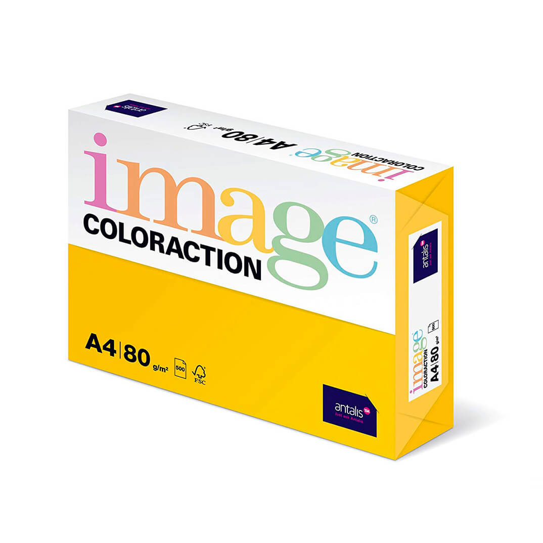 Paquete cartulina A4 160g amarillo sevilla