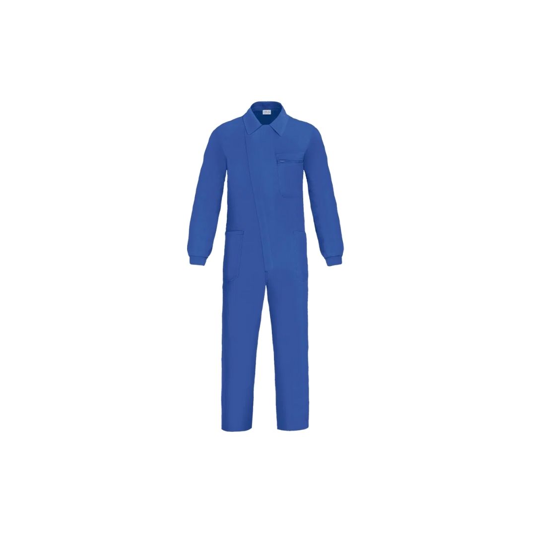 Bús cremallera amb tapeta tergal L500 blau T62