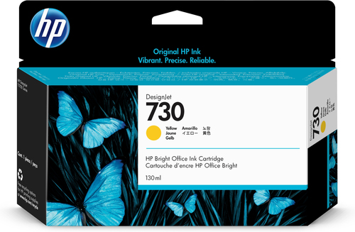 HP cartucho DesignJet 730 amarillo 130ml