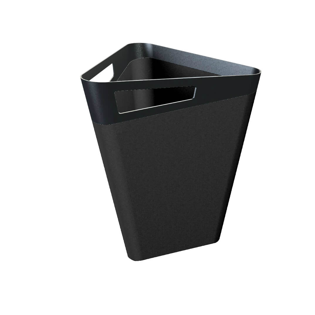 Papelera ABS color negro