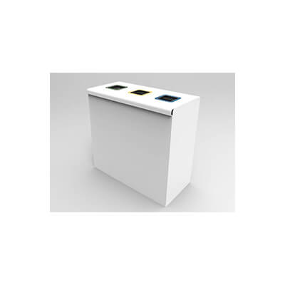 Paperera de reciclatge 3 compartiments