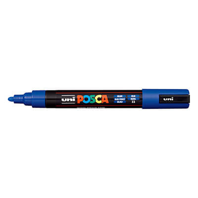 Rotulador Uni Posca PC5M azul