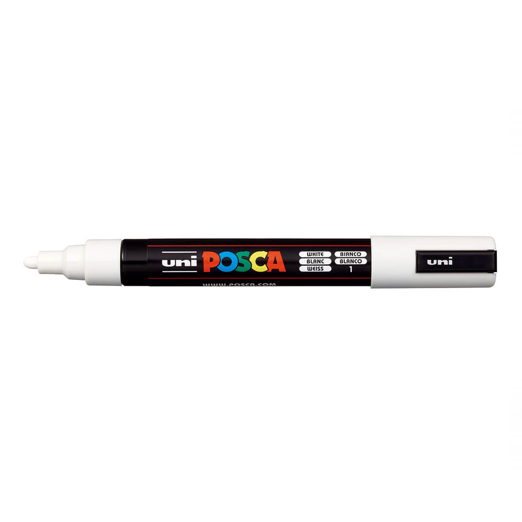 Rotulador Uni Posca PC5M blanco