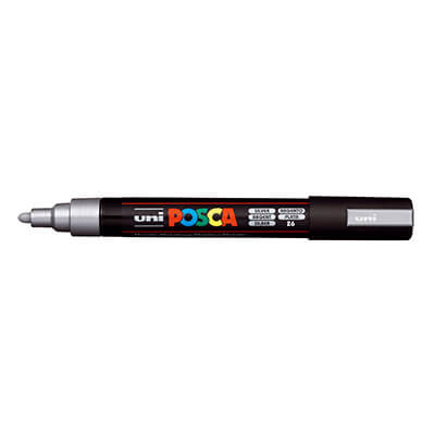 Rotulador Uni posca PC5M gris
