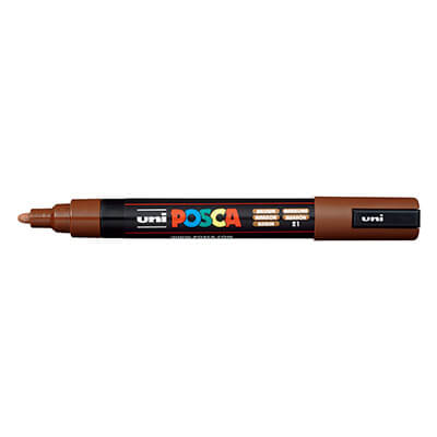 Rotulador Uni Posca PC5M marrón