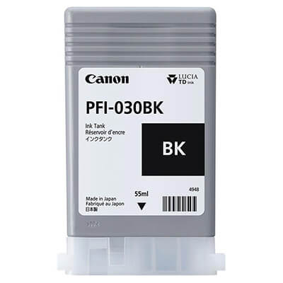 Cartutx Canon inkjet pfi-030bk 55ml negre
