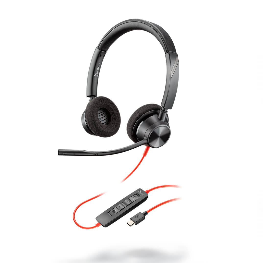 Auricular amb cable Poly Blackwire 3325 USB-C MS