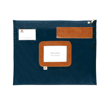 Valisa mitjana doble fons blava 42x32cm