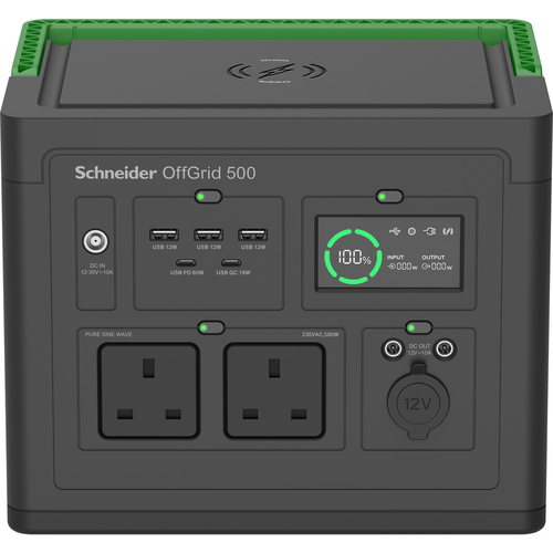 SCHNEIDER OFFGRID PORTABLE PWR ACCS STATION 500 51