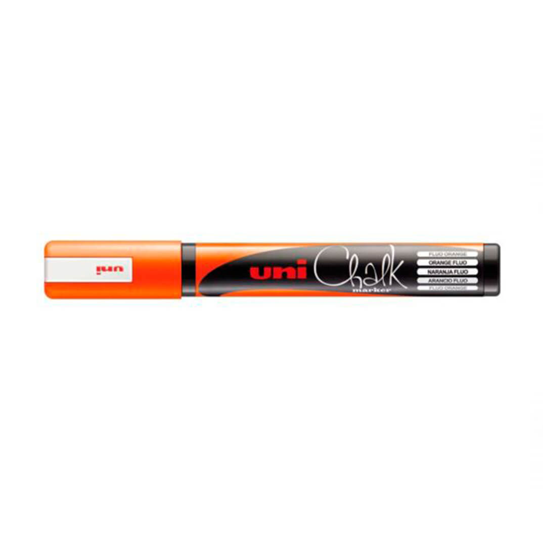 Marcador guix líquid Uni Chalk 1,8mm taronja