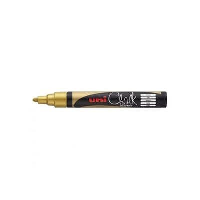 Marcador guix líquid Uni Chalk 1,8mm or