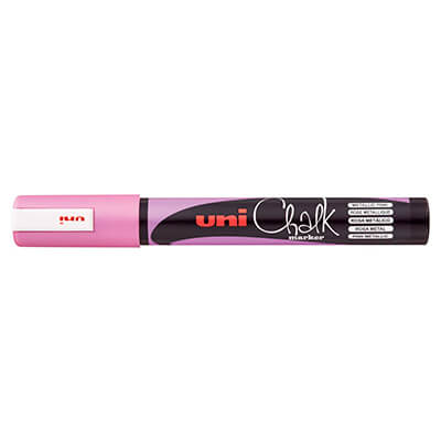 Marcador guix líquid Uni Chalk 1,8mm rosa