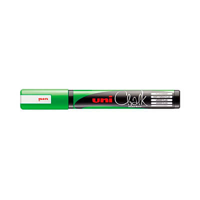 Marcador tiza líquida Uni Chalk 1,8mm verde