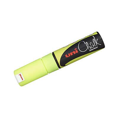 Marcador guix líquid Uni Chalk 8mm groc