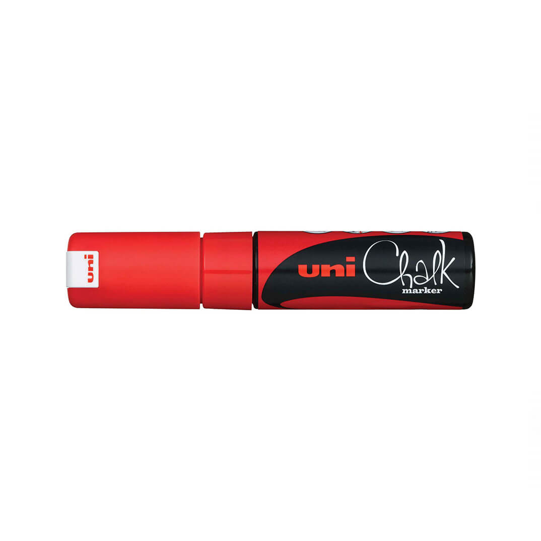 Marcador guix líquid Uni Chalk 8mm vermell
