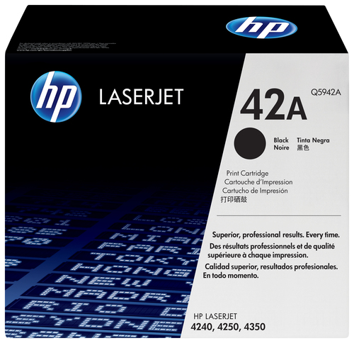Cartucho de tóner original LaserJet HP 42A negro