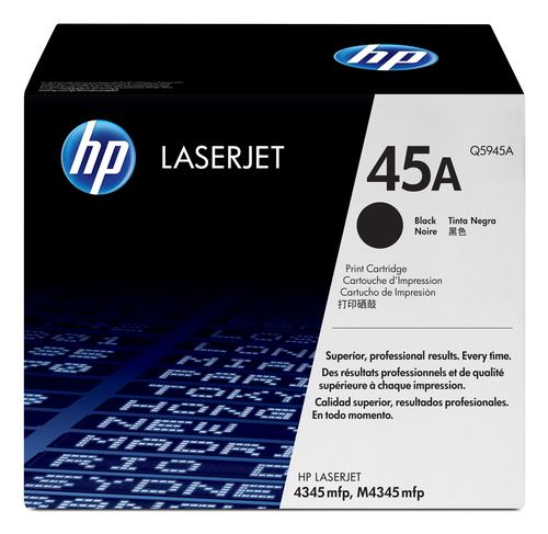 Cartucho de tóner original LaserJet HP 45A negro