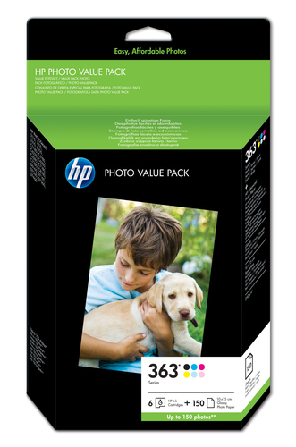HP pack 6 cartutxos tinta nº363+ kit paper