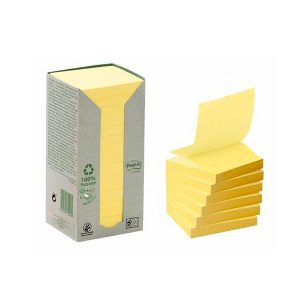 16 blocs POST-IT® Z-Notes recicladas 76x76