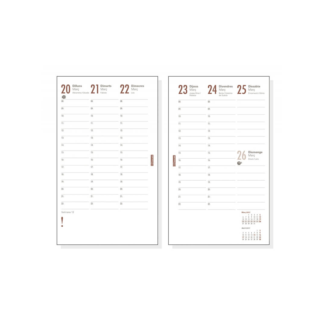 Recanvi agenda Open 400 S/V Català