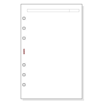 Recanvi agenda Open 500 llis 50 fulls