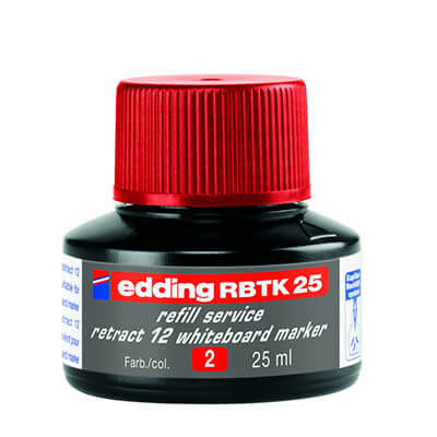 Recarga tinta edding 12 roja 25ml