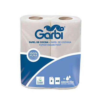 Rollo de papel celulosa tipo cocina