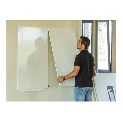 Pizarra blanca lacada magnética 75x115 cm