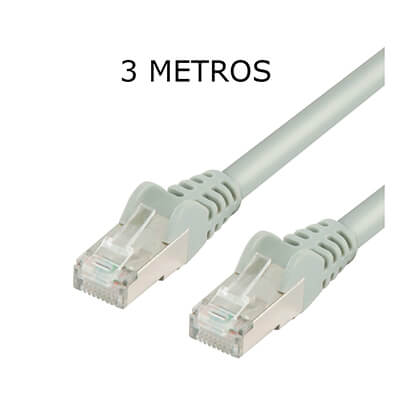 Cable de red RJ45 3 metros cat. 6ftp