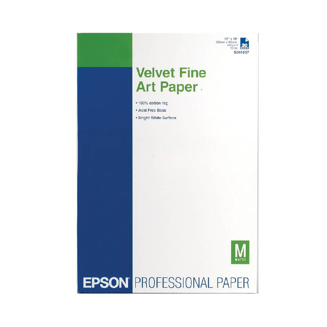 Papel Epson velvet fine art A3 255g 20 hojas