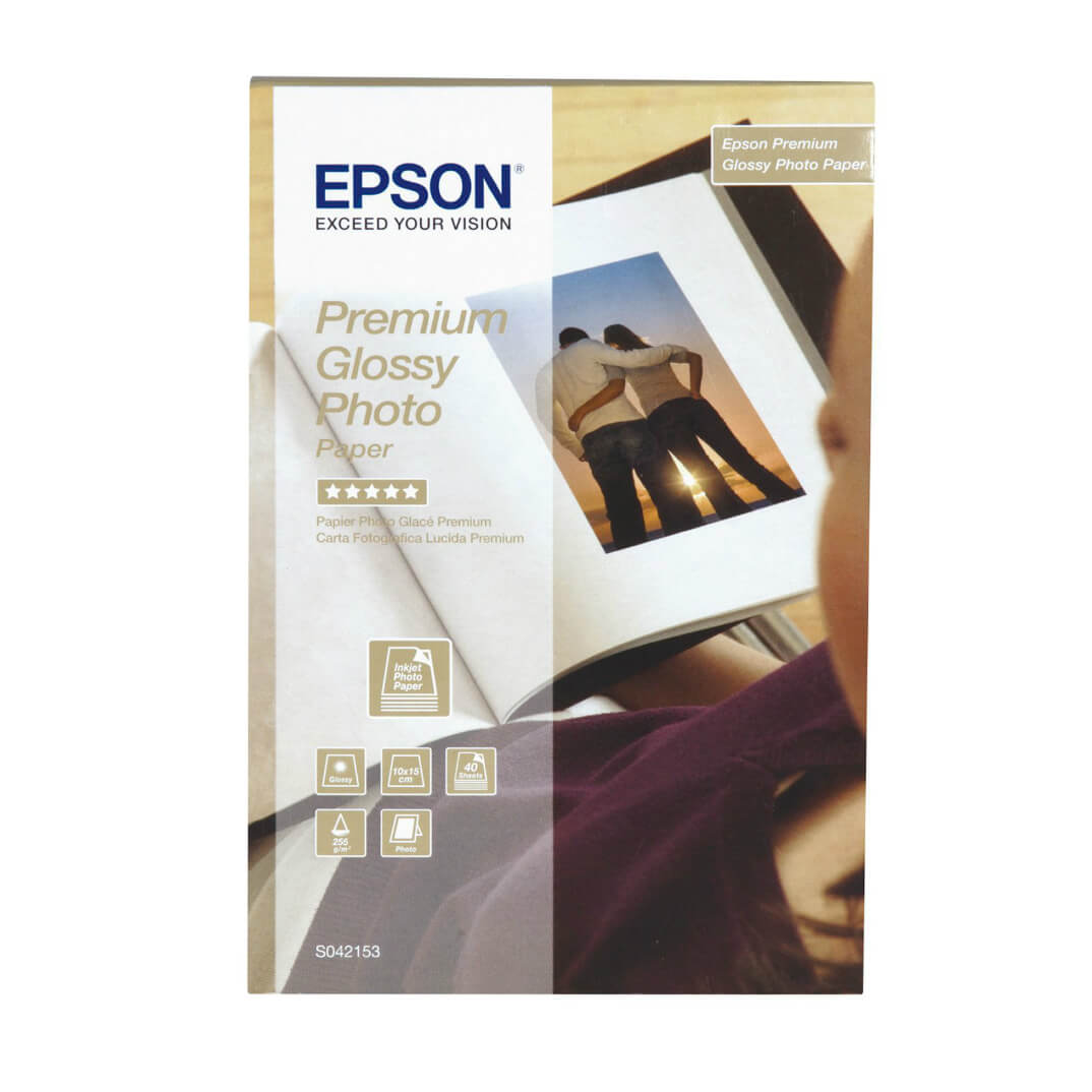 Epson premium glossy photo paper 10x15 40 hojas
