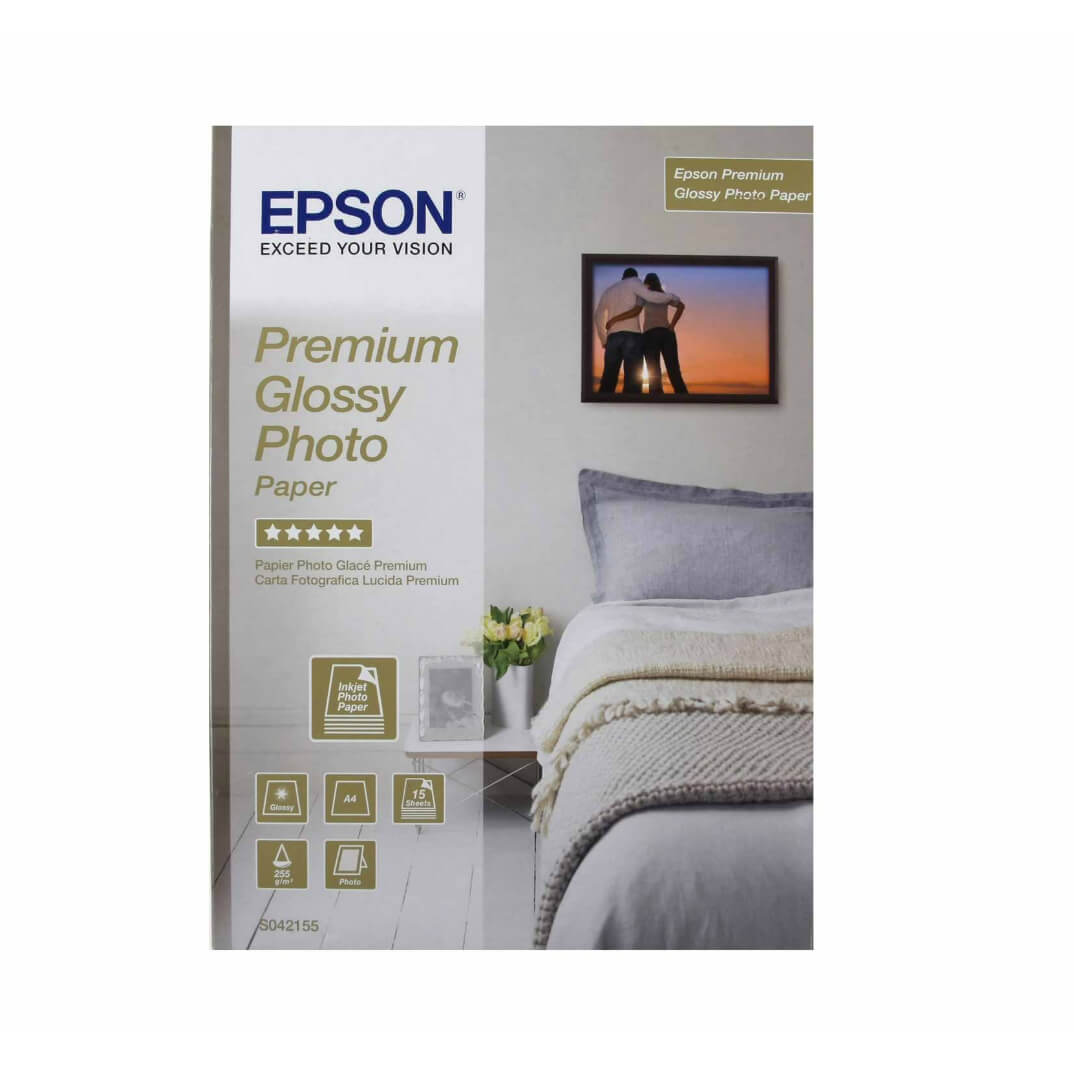 Epson papel premium glossy A4 255g 15 hojas
