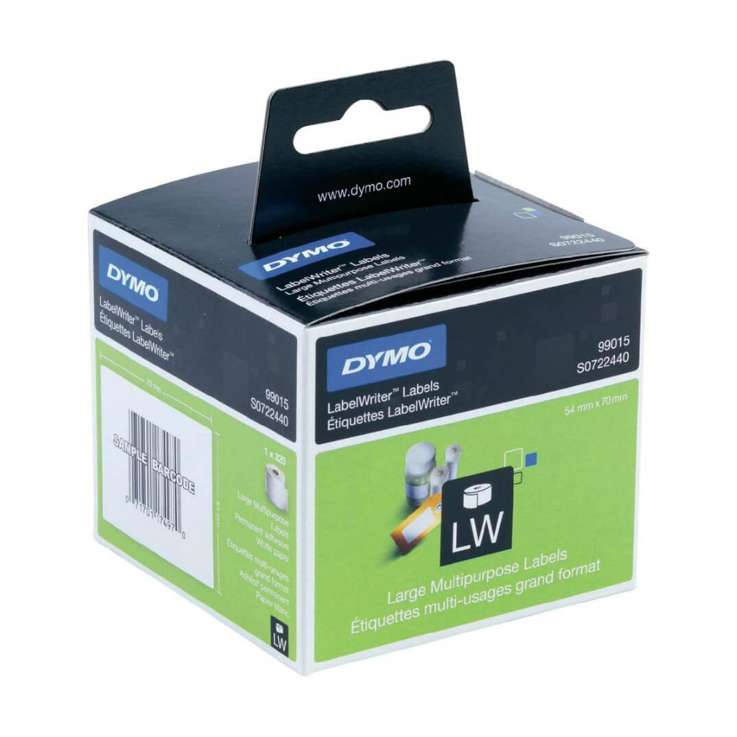 Etiqueta térmica Dymo 70x54 color blanco(320 etiq)