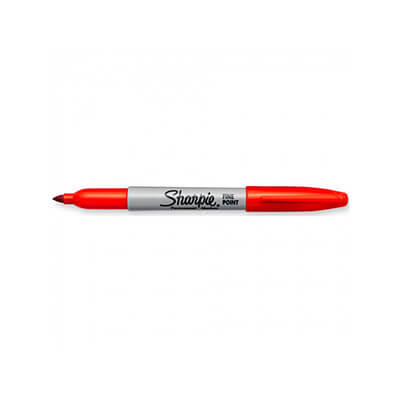 Rotulador permanente Sharpie Fine F rojo