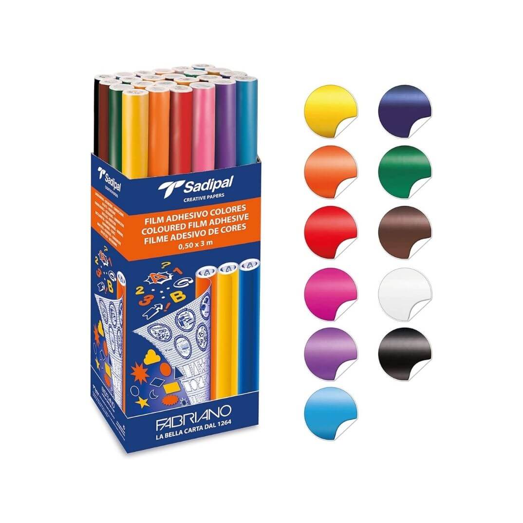 Film adhesiu vinil 0,50 x 2m groc